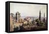 View of Constantinople and the Golden Horn, 1835-Johann Jakob Wolfensberger-Framed Stretched Canvas