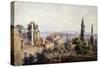 View of Constantinople and the Golden Horn, 1835-Johann Jakob Wolfensberger-Stretched Canvas