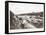 View of Construction of the Panama Canal with Concrete Forms, Trains, Digging Machines and…-Byron Company-Framed Stretched Canvas