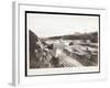 View of Construction of the Panama Canal with Concrete Forms, Trains, Digging Machines and…-Byron Company-Framed Giclee Print