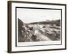 View of Construction of the Panama Canal with Concrete Forms, Trains, Digging Machines and…-Byron Company-Framed Giclee Print