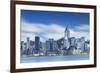 View of Convention Centre and Hong Kong Island Skyline, Hong Kong, China-Ian Trower-Framed Photographic Print