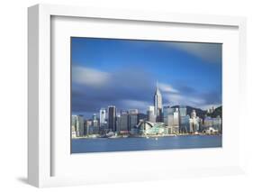 View of Convention Centre and Hong Kong Island Skyline, Hong Kong, China-Ian Trower-Framed Photographic Print