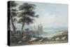 View of Conway Castle, North Wales, 1835-John Varley-Stretched Canvas