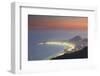 View of Copacabana at Sunset, Rio de Janeiro, Brazil, South America-Ian Trower-Framed Photographic Print