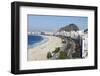 View of Copacabana Beach and Avenida Atlantica, Copacabana, Rio de Janeiro, Brazil, South America-Ian Trower-Framed Photographic Print