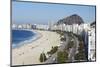 View of Copacabana Beach and Avenida Atlantica, Copacabana, Rio de Janeiro, Brazil, South America-Ian Trower-Mounted Photographic Print