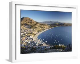 View of Copacabana, Lake Titicaca, Bolivia-Ian Trower-Framed Photographic Print