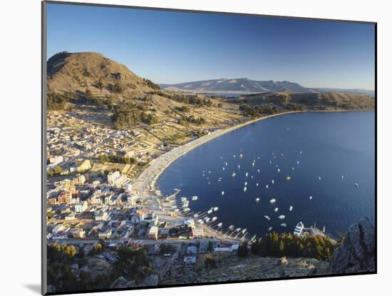 View of Copacabana, Lake Titicaca, Bolivia-Ian Trower-Mounted Photographic Print