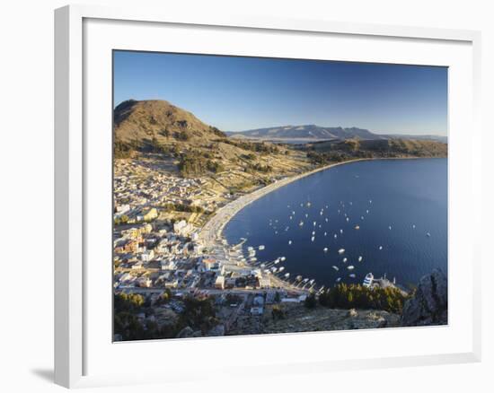 View of Copacabana, Lake Titicaca, Bolivia-Ian Trower-Framed Photographic Print