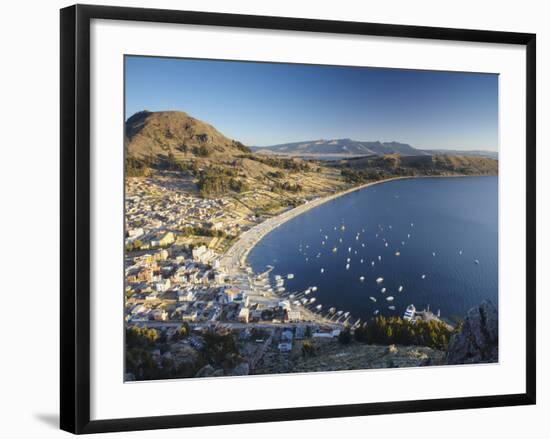 View of Copacabana, Lake Titicaca, Bolivia-Ian Trower-Framed Photographic Print