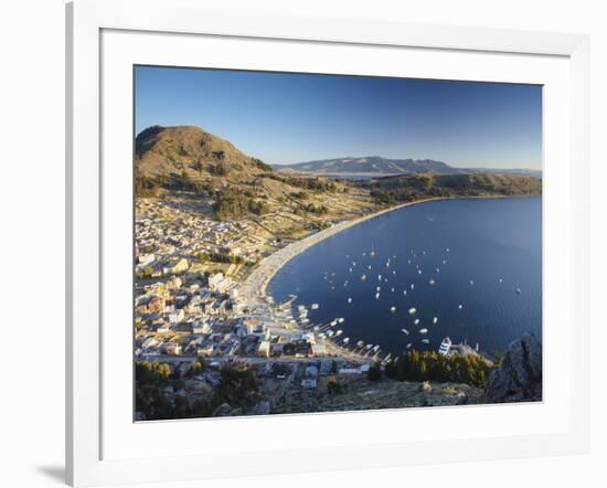 View of Copacabana, Lake Titicaca, Bolivia-Ian Trower-Framed Photographic Print