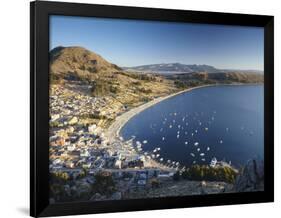 View of Copacabana, Lake Titicaca, Bolivia-Ian Trower-Framed Photographic Print