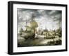 View of Copenhagen Port, 1630-Pietro da Cortona-Framed Giclee Print