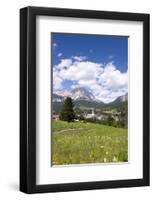 View of Cortina d' Ampezzo, Dolomites, Veneto, Italy-null-Framed Premium Giclee Print