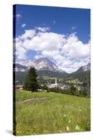 View of Cortina d' Ampezzo, Dolomites, Veneto, Italy-null-Stretched Canvas