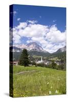 View of Cortina d' Ampezzo, Dolomites, Veneto, Italy-null-Stretched Canvas