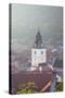 View of Council House in Piata Sfatului at Dawn, Brasov, Transylvania, Romania, Europe-Ian Trower-Stretched Canvas