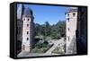 View of Courtyard of Castle of Caumont, Cazaux-Saves, Midi-Pyrenees, France, 16th Century-null-Framed Stretched Canvas