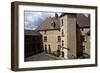 View of Courtyard of Chateau De Corcelles, Corcelles-En-Beaujolais, Rhone-Alpes, France-null-Framed Giclee Print