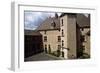 View of Courtyard of Chateau De Corcelles, Corcelles-En-Beaujolais, Rhone-Alpes, France-null-Framed Giclee Print