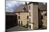 View of Courtyard of Chateau De Corcelles, Corcelles-En-Beaujolais, Rhone-Alpes, France-null-Mounted Giclee Print