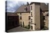 View of Courtyard of Chateau De Corcelles, Corcelles-En-Beaujolais, Rhone-Alpes, France-null-Stretched Canvas