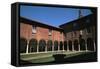 View of Courtyard of Estense or San Francesco Palace, also known as Renee of France-null-Framed Stretched Canvas