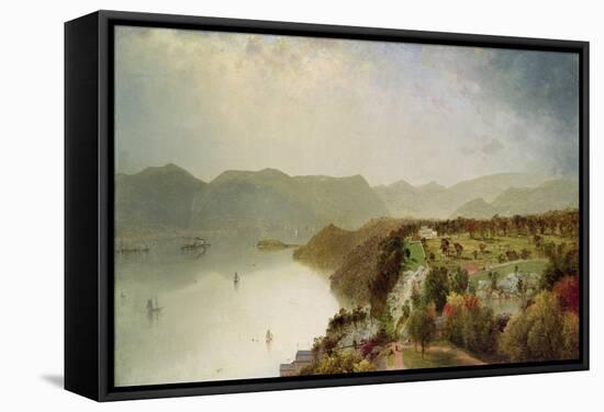 View of Cozzen's Hotel Near West Point, Ny, 1863-John Frederick Kensett-Framed Stretched Canvas