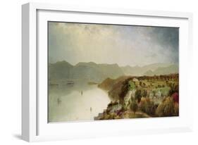 View of Cozzen's Hotel Near West Point, Ny, 1863-John Frederick Kensett-Framed Giclee Print