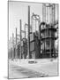 View of Cracking Stills at Oil Refinery-null-Mounted Photographic Print