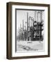 View of Cracking Stills at Oil Refinery-null-Framed Photographic Print