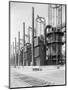 View of Cracking Stills at Oil Refinery-null-Mounted Photographic Print