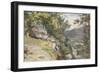 View of Craig-Y-Barns, Dunkeld, Looking South, 1855 (W/C and Bodycolour on Paper)-John Henry Mole-Framed Giclee Print