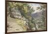 View of Craig-Y-Barns, Dunkeld, Looking South, 1855 (W/C and Bodycolour on Paper)-John Henry Mole-Framed Giclee Print