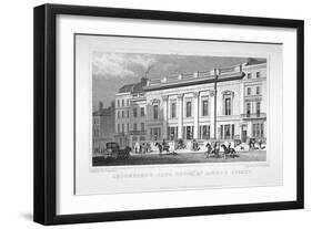 View of Crockford's Club on St James's Street, Westminster, London, 1828-William Tombleson-Framed Giclee Print