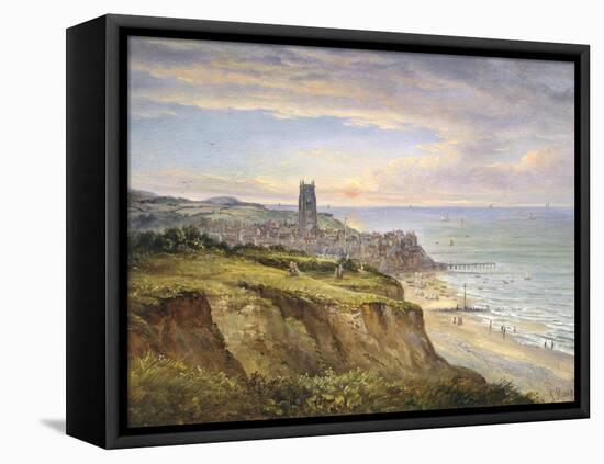 View of Cromer, Norfolk, from the East-John Moore-Framed Stretched Canvas