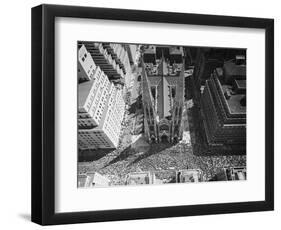View of Crowd at St. Patricks Cathedral-null-Framed Giclee Print