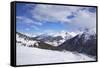 View of Crozats, La Plagne, Savoie, French Alps, France, Europe-Peter Barritt-Framed Stretched Canvas
