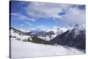 View of Crozats, La Plagne, Savoie, French Alps, France, Europe-Peter Barritt-Stretched Canvas