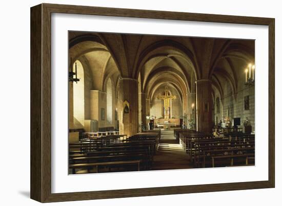 View of Crypt, St Dominic's Basilica, Siena, Tuscany, Italy, 13th and 15th Centuries-null-Framed Giclee Print