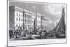 View of Custom House from Billingsgate, London, 1828-William Tombleson-Mounted Giclee Print