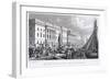 View of Custom House from Billingsgate, London, 1828-William Tombleson-Framed Giclee Print