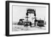 View of Dad Lee's Welcome Sign - Oreana, NV-Lantern Press-Framed Art Print