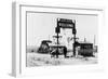 View of Dad Lee's Welcome Sign - Oreana, NV-Lantern Press-Framed Art Print