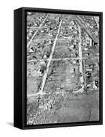 View of Damaged Landscape due to Tornado-null-Framed Stretched Canvas