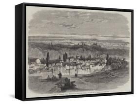 View of Damascus from the Hill of Salahiyeh-Richard Principal Leitch-Framed Stretched Canvas