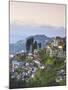 View of Darjeeling and Kanchenjunga, Kangchendzonga Range from Merry Resorts, Darjeeling-Jane Sweeney-Mounted Photographic Print