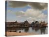 View of Delft, 1660-1661, by Johannes Vermeer, 1632-1675, Dutch painting,-Johannes Vermeer-Stretched Canvas