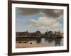 View of Delft, 1660-1661, by Johannes Vermeer, 1632-1675, Dutch painting,-Johannes Vermeer-Framed Art Print